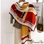 Opulent Wool Cotton Shawl Wrap Scarf