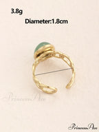 Oval Decor Cuff Ring