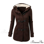 Overcoat Zipper Causal Hooded Coat