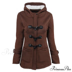 Overcoat Zipper Causal Hooded Coat