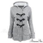 Overcoat Zipper Causal Hooded Coat