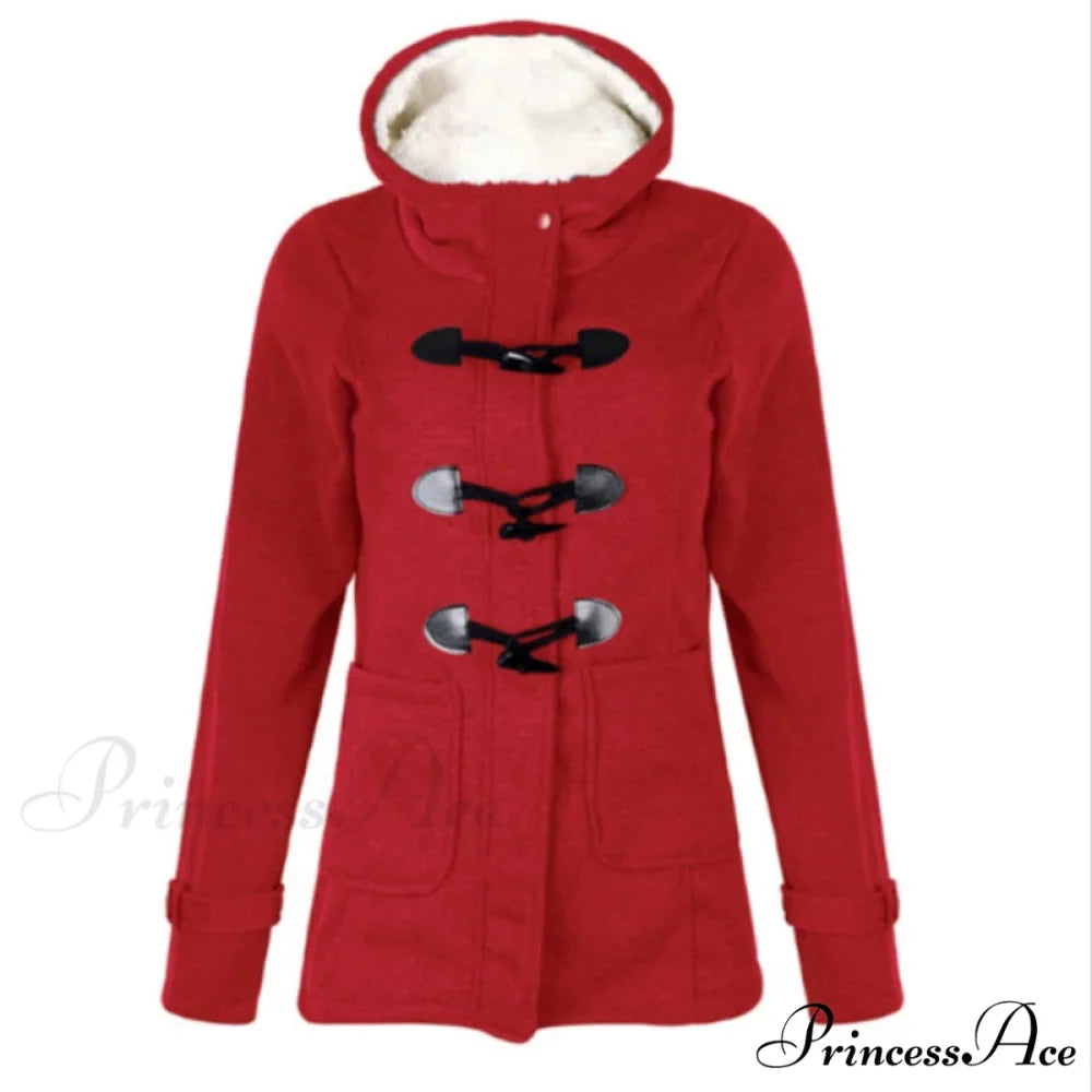 Overcoat Zipper Causal Hooded Coat