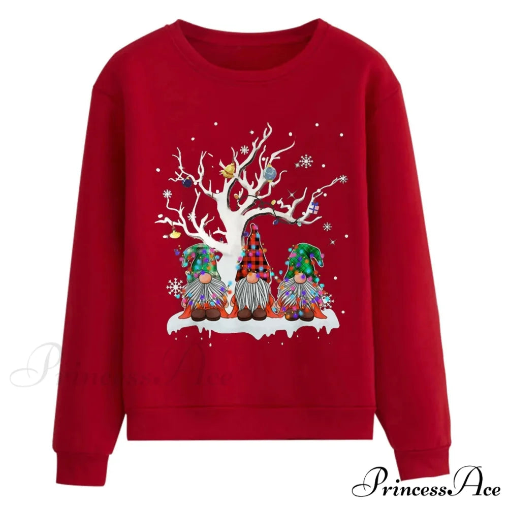 Oversize Workout Ugly Xmas Long Sleeve Christmas Hoodie