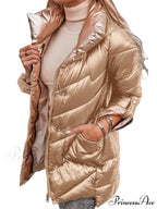 Oversized Outerwear Casual Cotton Padded Coat