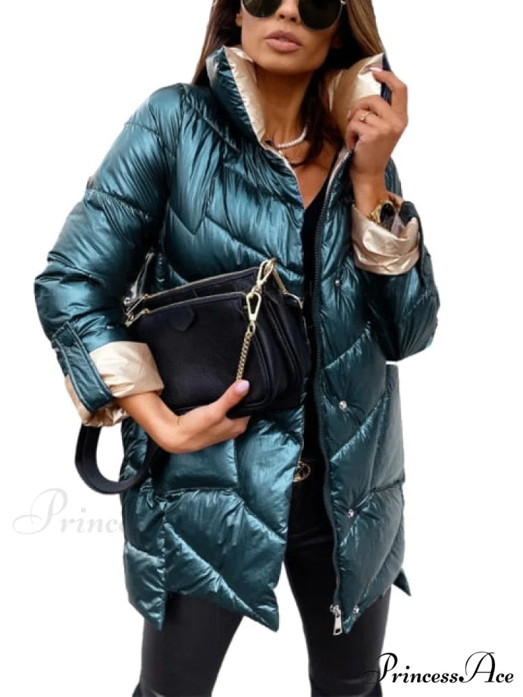Oversized Outerwear Casual Cotton Padded Coat