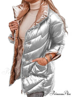 Oversized Outerwear Casual Cotton Padded Coat