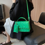 Padded Faux Leather Petite Crossbody Purse