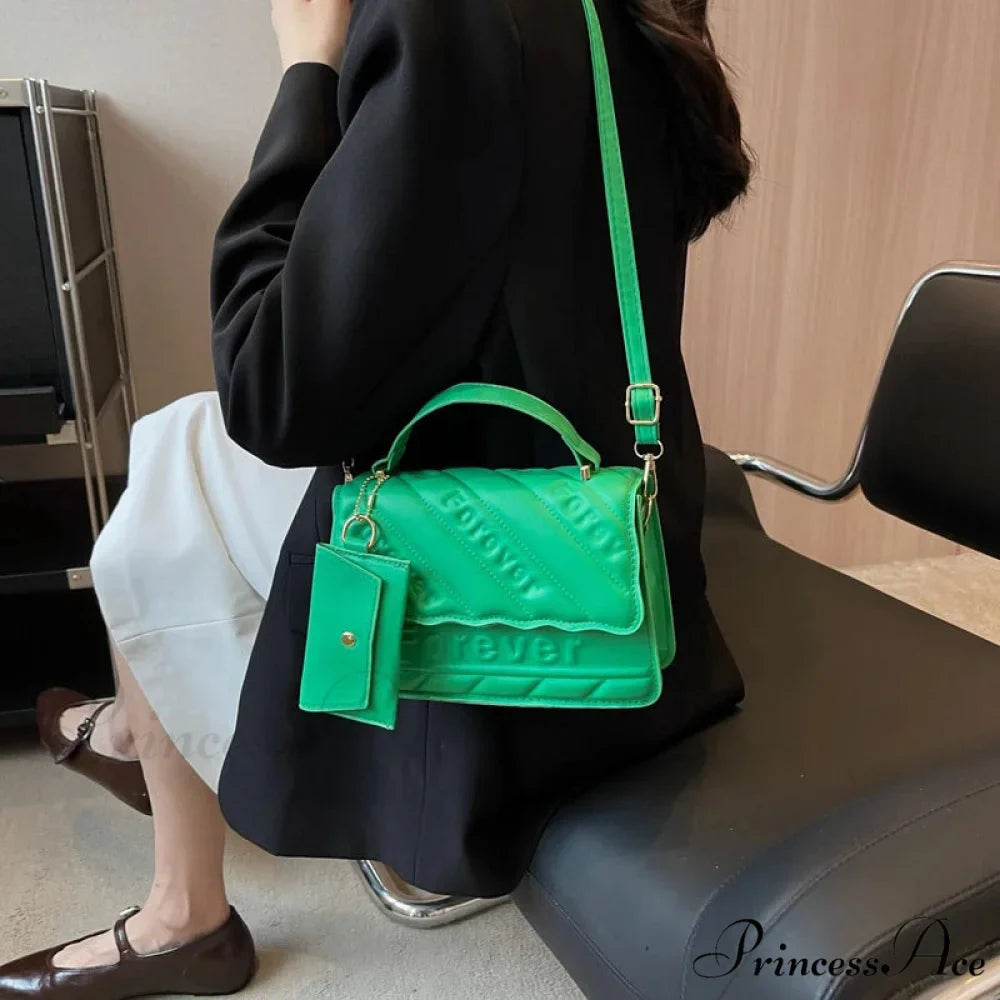 Padded Faux Leather Petite Crossbody Purse