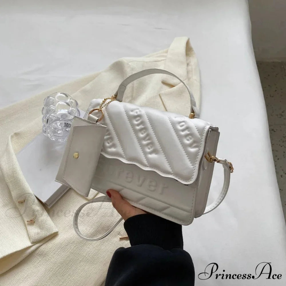 Padded Faux Leather Petite Crossbody Purse