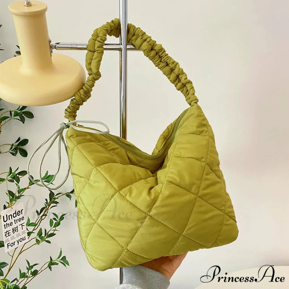 Padded Puffer Tote Shoulder Bag for Women