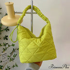Padded Puffer Tote Shoulder Bag for Women