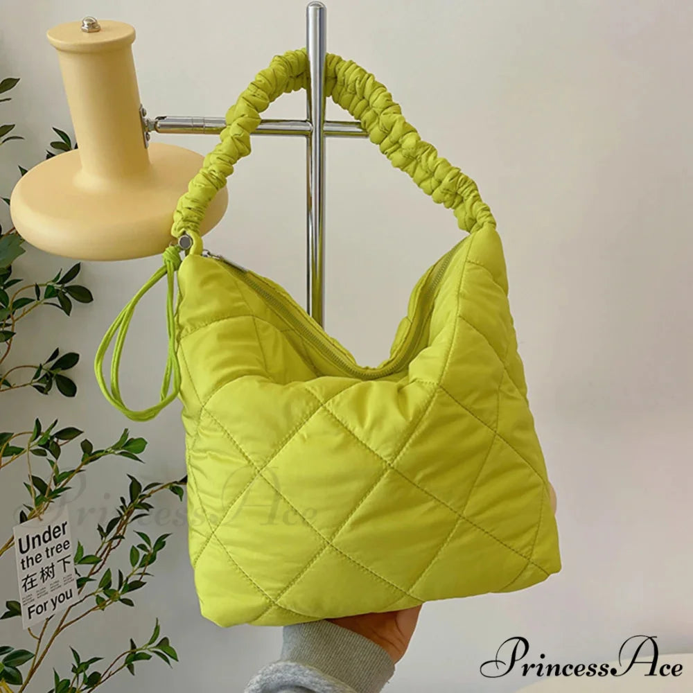 Padded Puffer Tote Shoulder Bag for Women