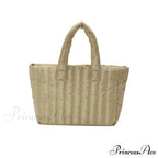 Padded Quilted Solid Color Traveler Handbag