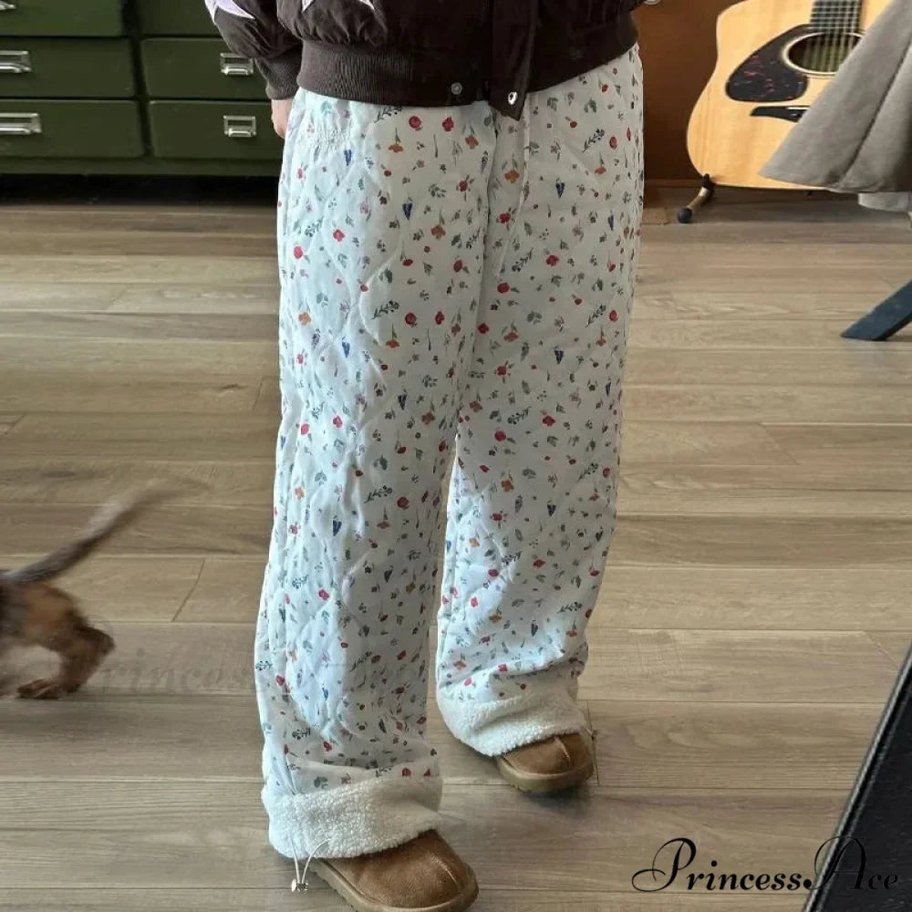 Padded Soft Winter Trousers 2000s Trousers