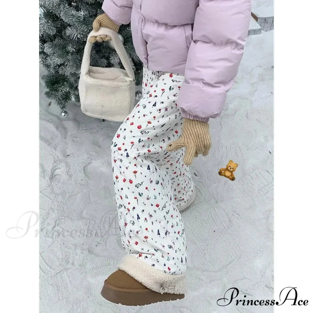 Padded Soft Winter Trousers 2000s Trousers