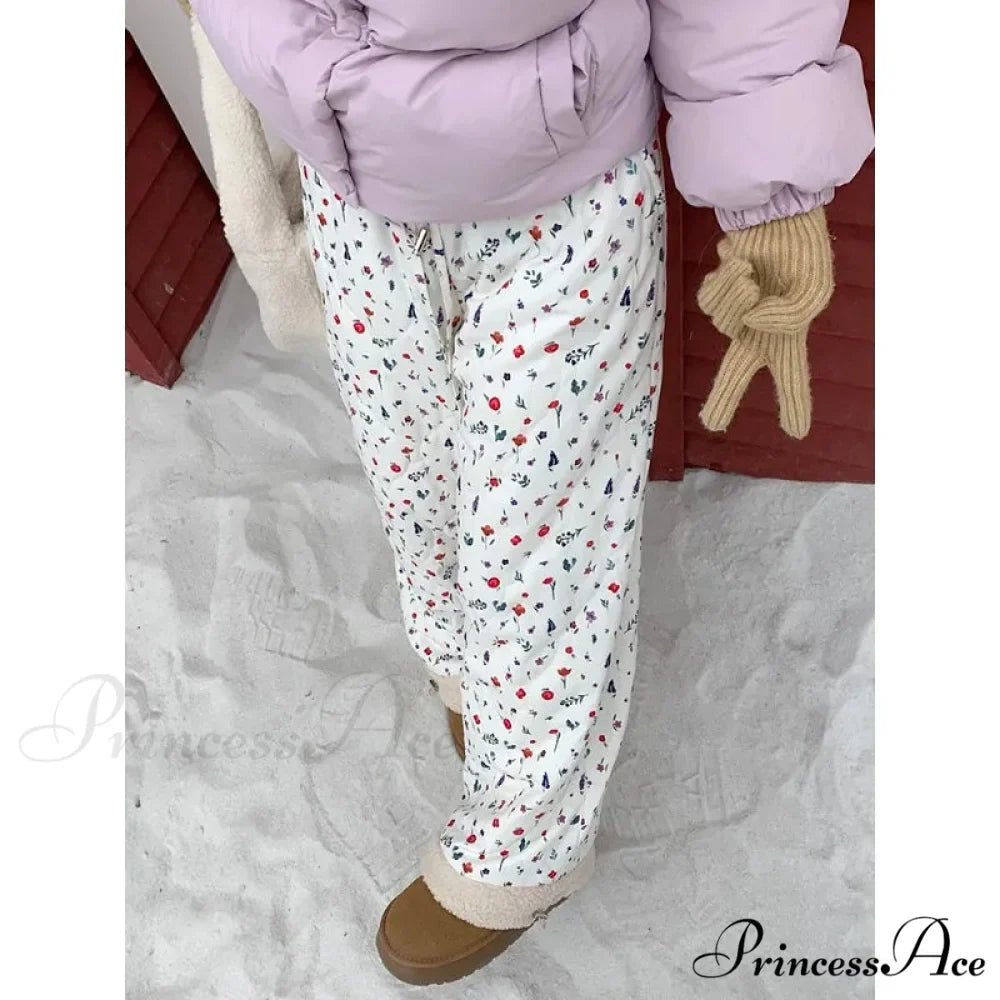 Padded Soft Winter Trousers 2000s Trousers