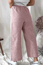 Pants Pocket Trouser Leg with Straight Stripes