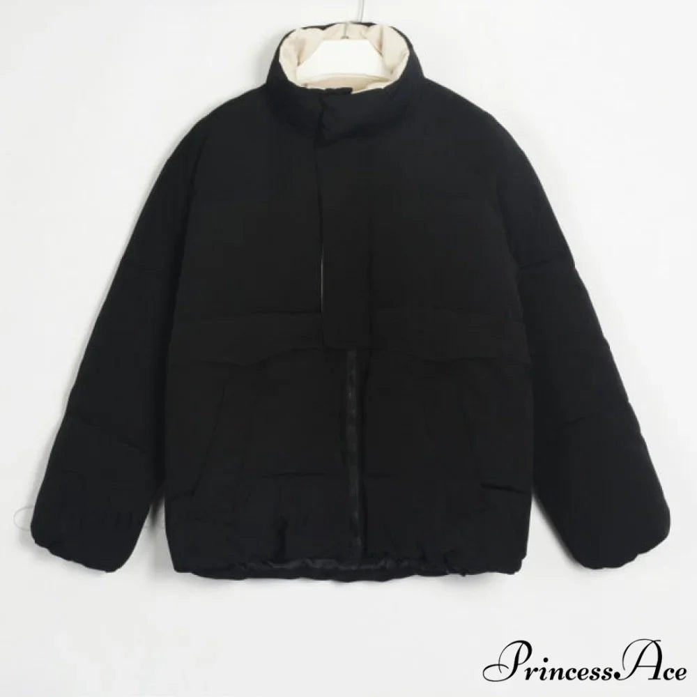 Parka Solid Warm Outwear Coat