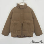 Parka Solid Warm Outwear Coat