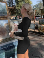 Party Elegant Streetwear Club White Mini Dress