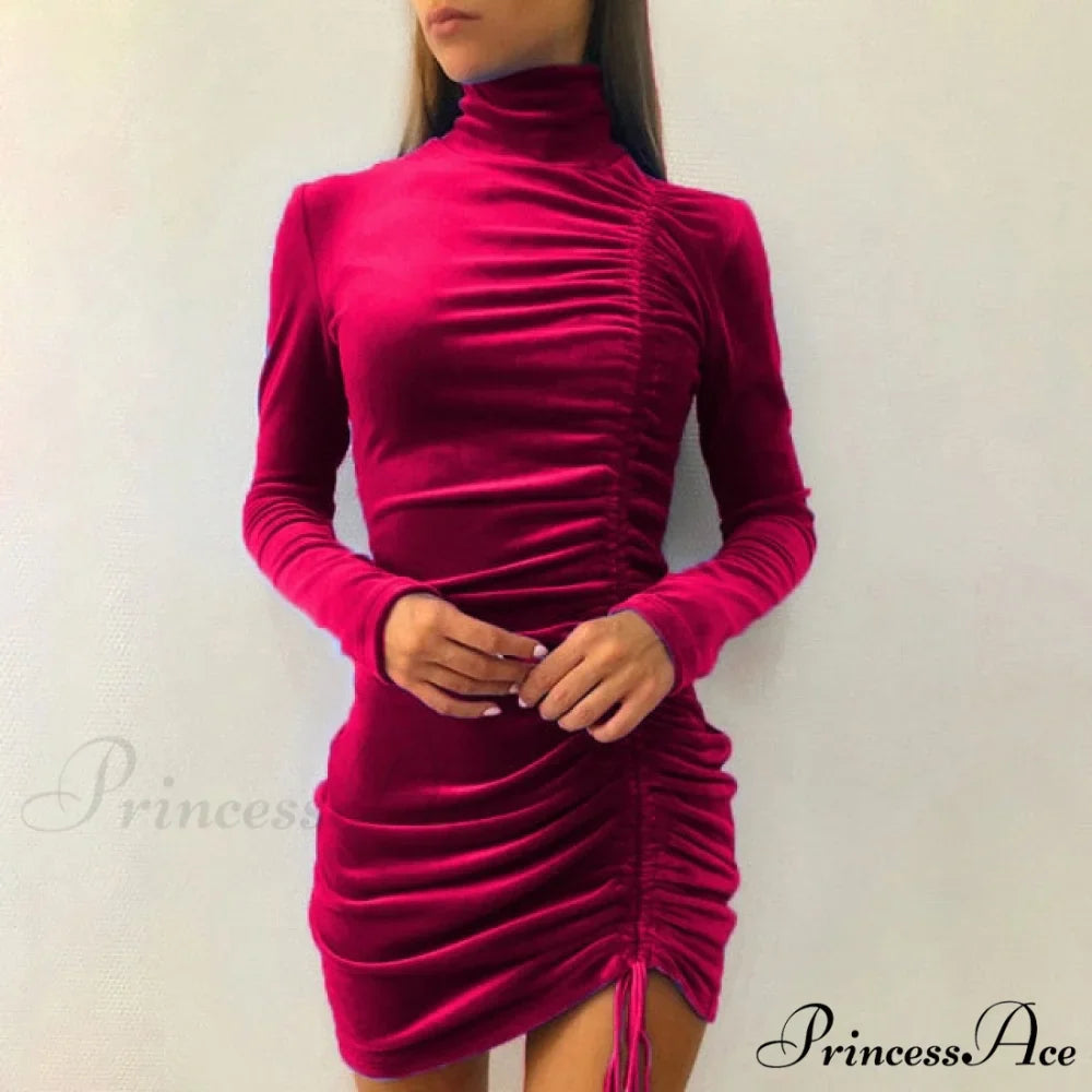 Party Velvet Mini Dress