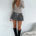 Patchwork Cinched Beach Skirt