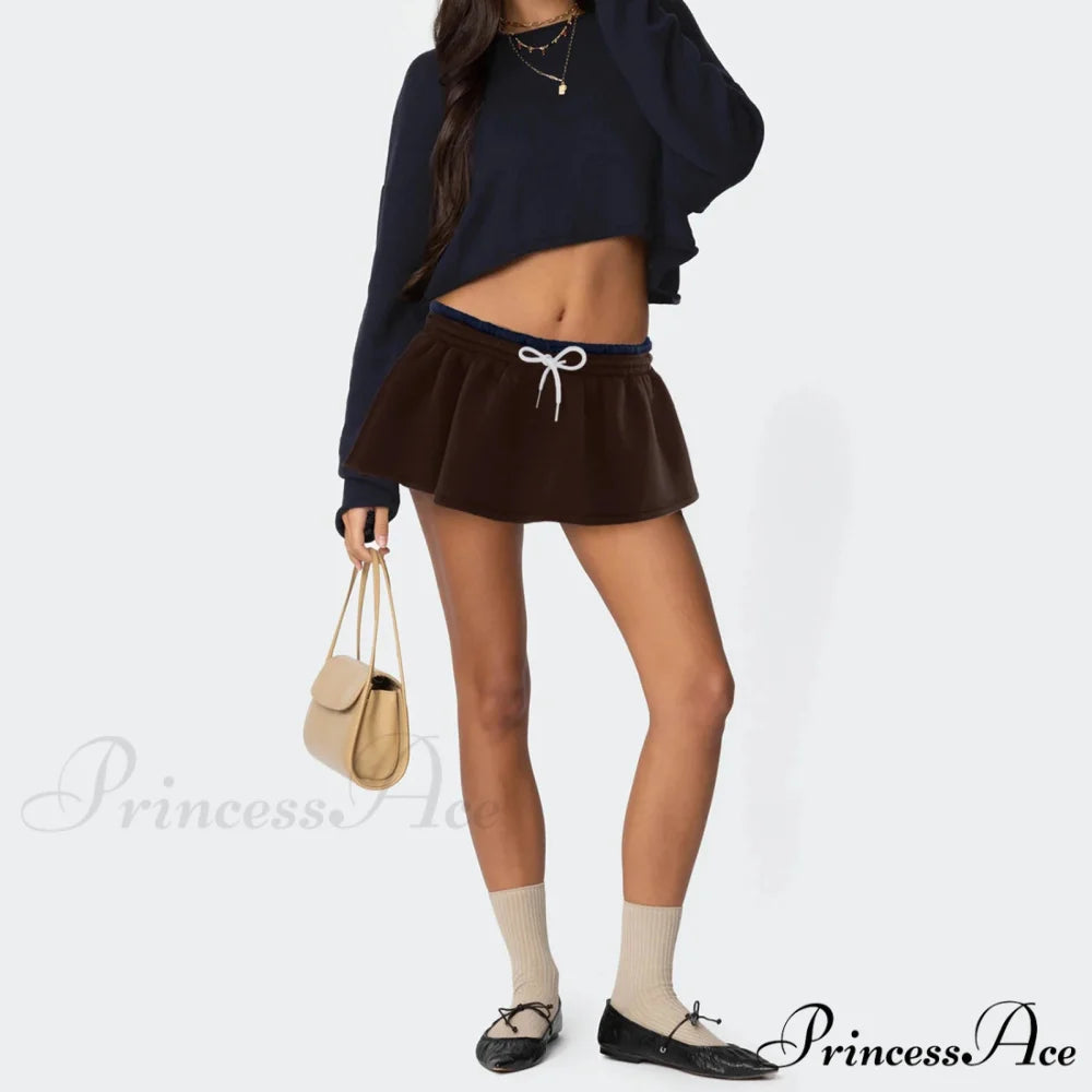 Patchwork Cinched Beach Skirt