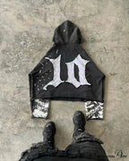 Patchwork Medieval Cotton Hoodie