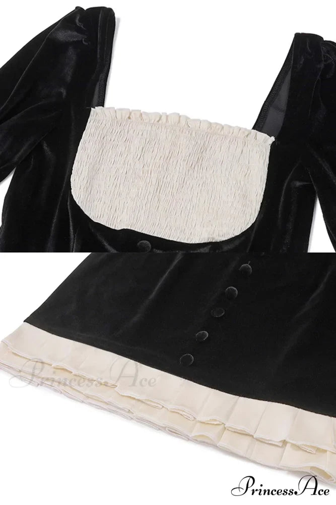 Patchwork Pleated Bodycon Dress with Contrast