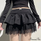Patchwork Stylish Black Skirt