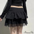 Patchwork Stylish Black Skirt