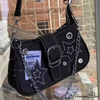 Pattern Canvas Underarm Shoulder Bag