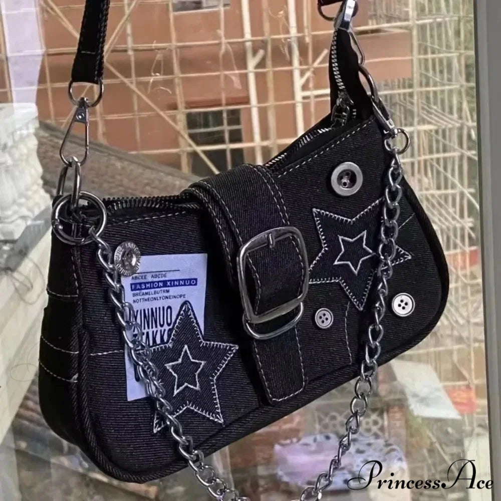 Pattern Canvas Underarm Shoulder Bag