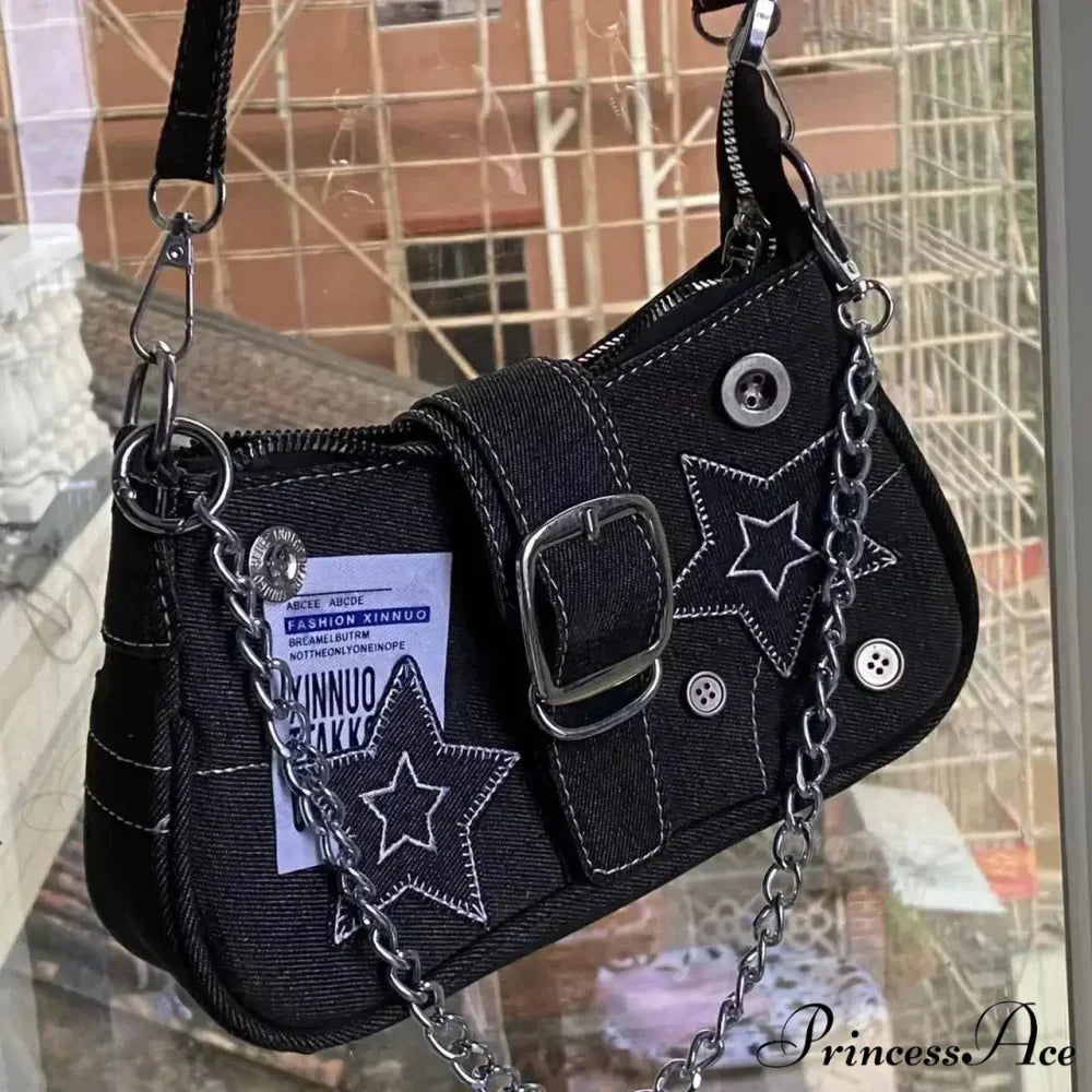 Pattern Canvas Underarm Shoulder Bag