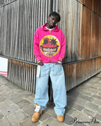 Pattern Zipper Hoodie