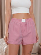 Patterned Baggy Wide Leg Relaxation Short