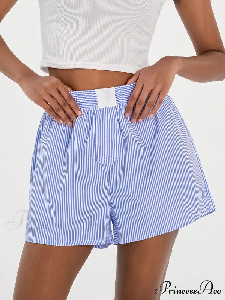 Patterned Baggy Wide Leg Relaxation Short