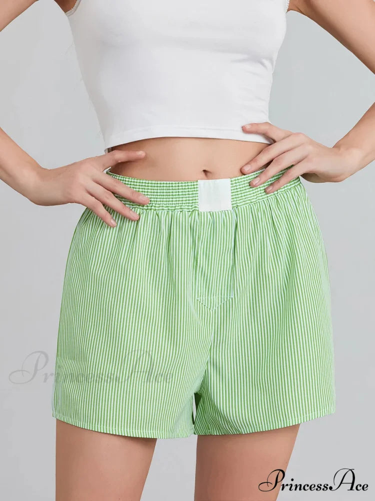 Patterned Baggy Wide Leg Relaxation Short