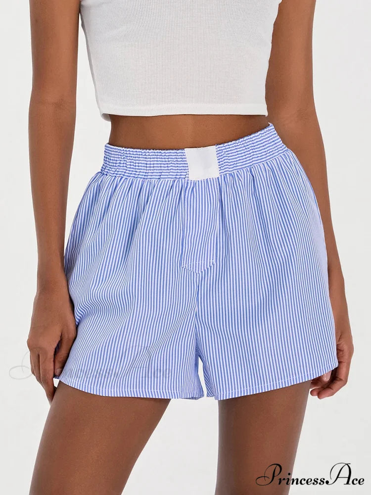 Patterned Baggy Wide Leg Relaxation Short