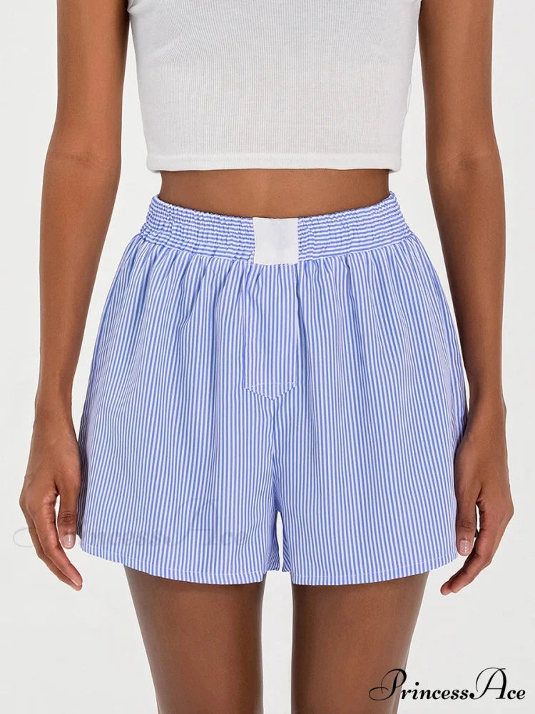 Patterned Baggy Wide Leg Relaxation Short