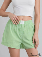 Patterned Baggy Wide Leg Relaxation Short