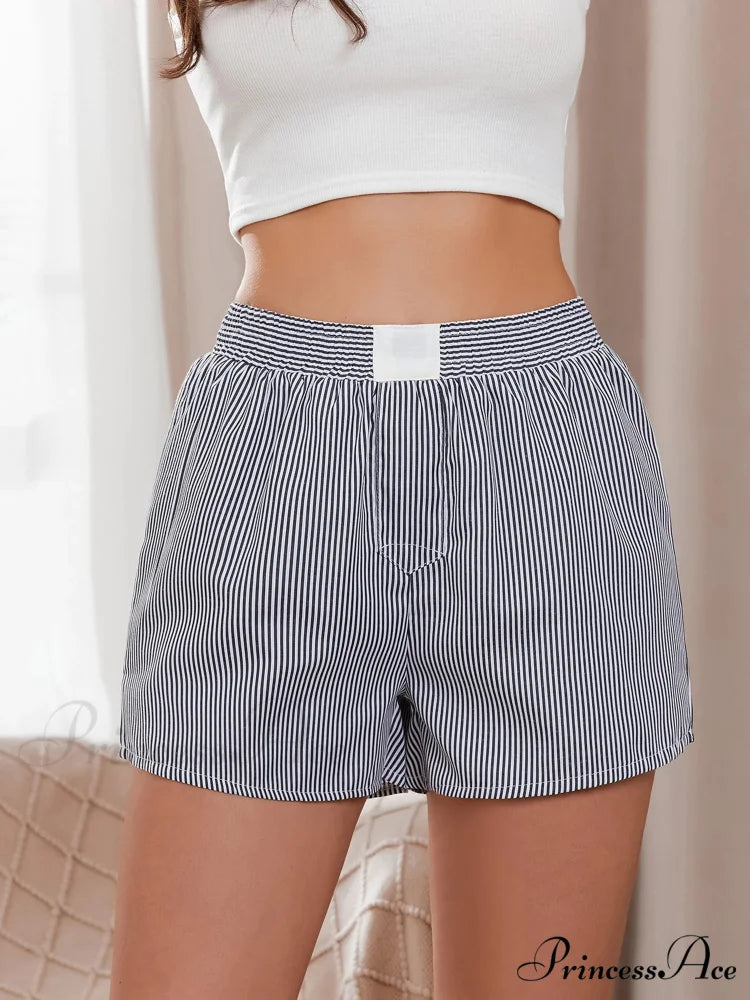 Patterned Baggy Wide Leg Relaxation Short