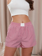 Patterned Baggy Wide Leg Relaxation Short