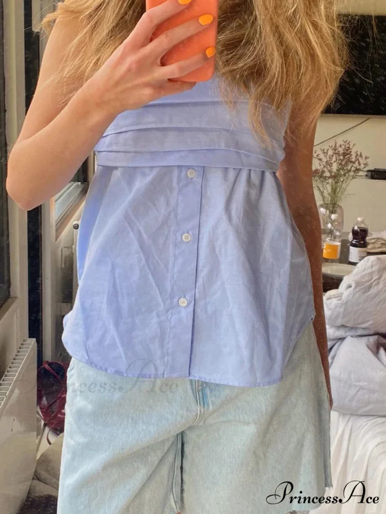 Patterned Bandeau Sleeveless Crop Top