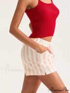 Patterned Broad Leg Pocket Short