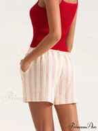 Patterned Broad Leg Pocket Short