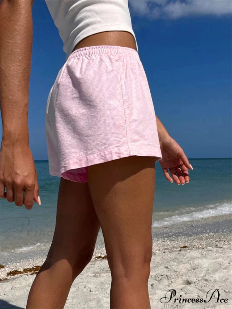 Patterned Button Baggy Sleepwear Short