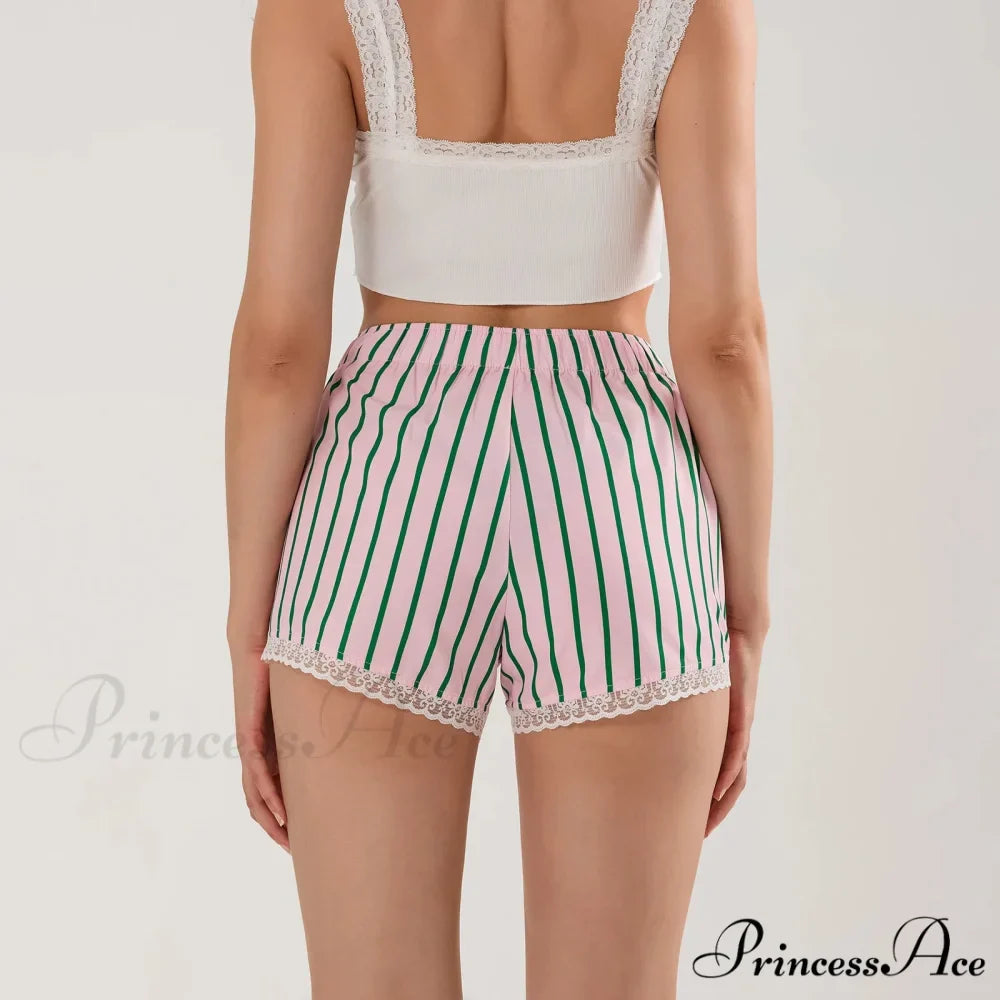 Patterned Button Lace Trim Brief