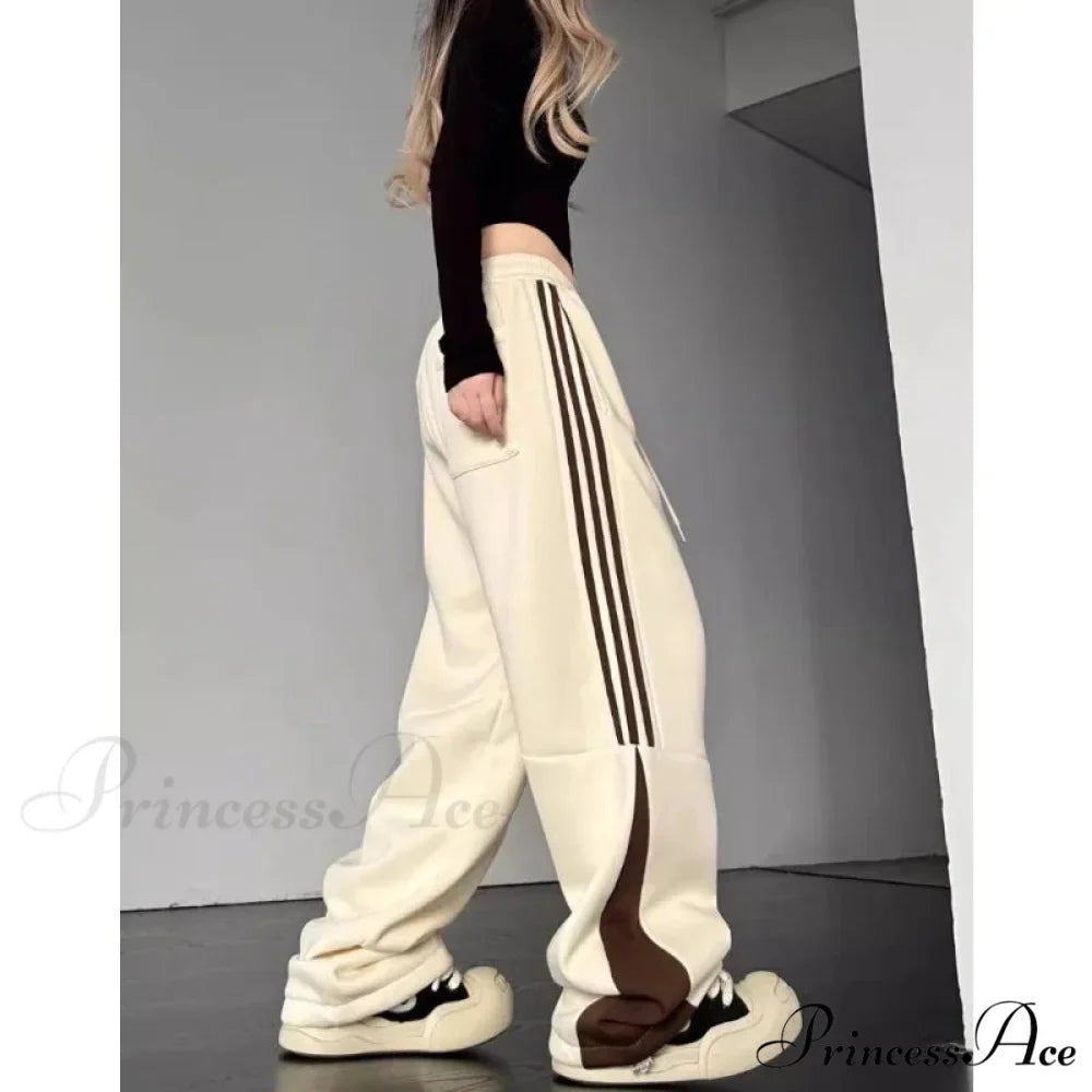 Patterned Cargo Sweatpants Informal Trousers