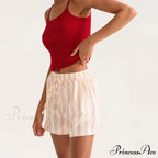 Patterned Cinched Pocket Short